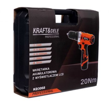 Kraft&Dele KD3068 vrtací aku šroubovák 12V Li-Ion LCD