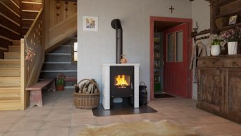 HS FLAMINGO kachlová kamna BALI - bílá