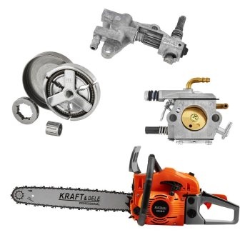 Kraft&Dele KD10613 řetězová benzinová pila 5,9HP 16"+18"