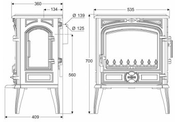 KAWMET krbová kamna Premium SELENA S14 ECO