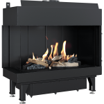 KRATKI Krbová plynová vložka LEO 70/G31/30MBAR na propan, levé prosklení