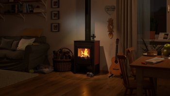 HS FLAMINGO krbová kamna KUALA - červená