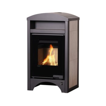 HS FLAMINGO krbová kamna AQUAFLAM VARIO BARMA 11 kW - Bělený Dub (bez výměníku)