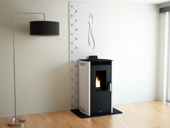 Peletová kamna Bronpi NOA, 10,3 kW, slonovina