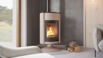 HS FLAMINGO krbová kamna MASTERFLAMME Grande II - krémová