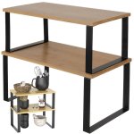 RUHHY 25661 Bambusová kuchyňská polička 2 ks