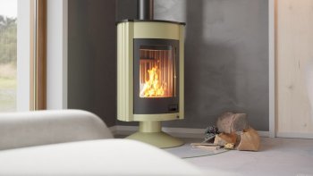 HS FLAMINGO krbová kamna MASTERFLAMME Medie II - olivová