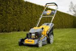 Benzínová sekačka na trávu s pojezdem POWERMAT PM-KSS-700SH, 7HP, 51 cm