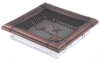 Krbová mřížka 16x16 cm, PREMIUM RETRO měděná patina