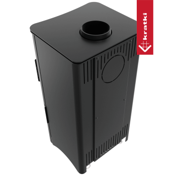 KRATKI krbová kamna KOZA K5 zásobník s dvířky - černá