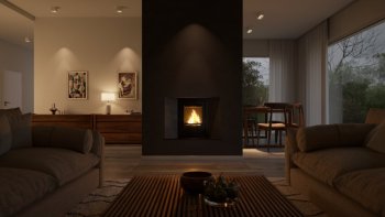 HS FLAMINGO krbová vložka AQUAFLAM 7 ROVNÁ s výměníkem a automatickou regulací