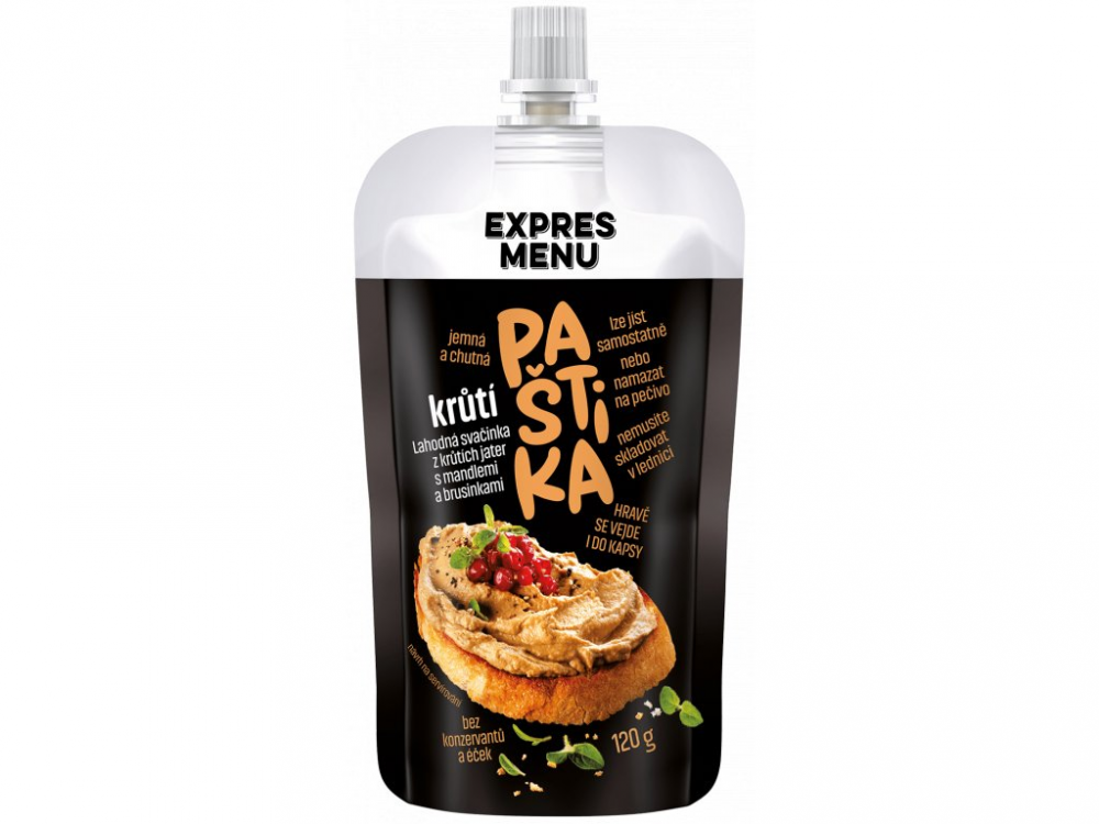 Levně Expres Menu paštika krůtí 1 porce 120g