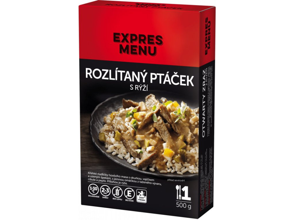 Expres Menu rozlítaný ptáček s rýží 1 porce 500g