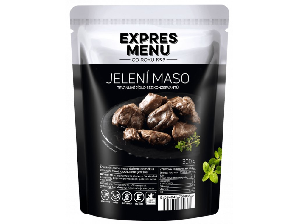 Expres Menu jelení maso 3 porce 300g