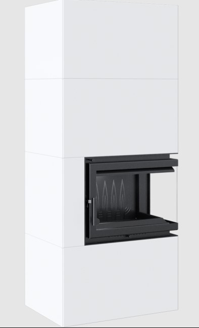 Levně KRATKI krbová vložka SIMPLE BOX/P/S bílý