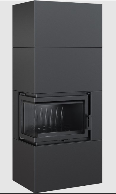 Levně KRATKI krbová vložka SIMPLE BOX/L/S černý