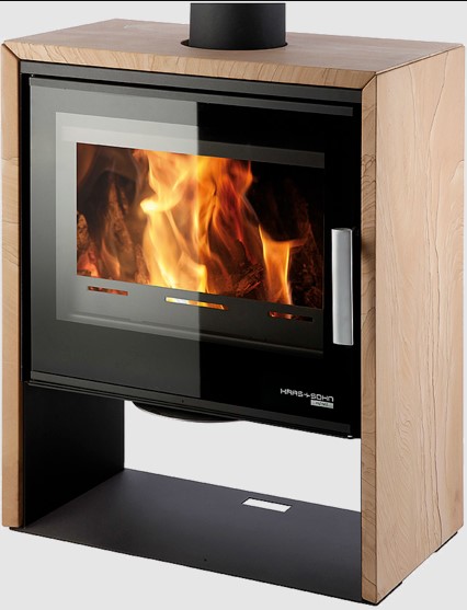 Levně HAAS+SOHN krbová kamna JONSBO - černá/Woodstone Prestige