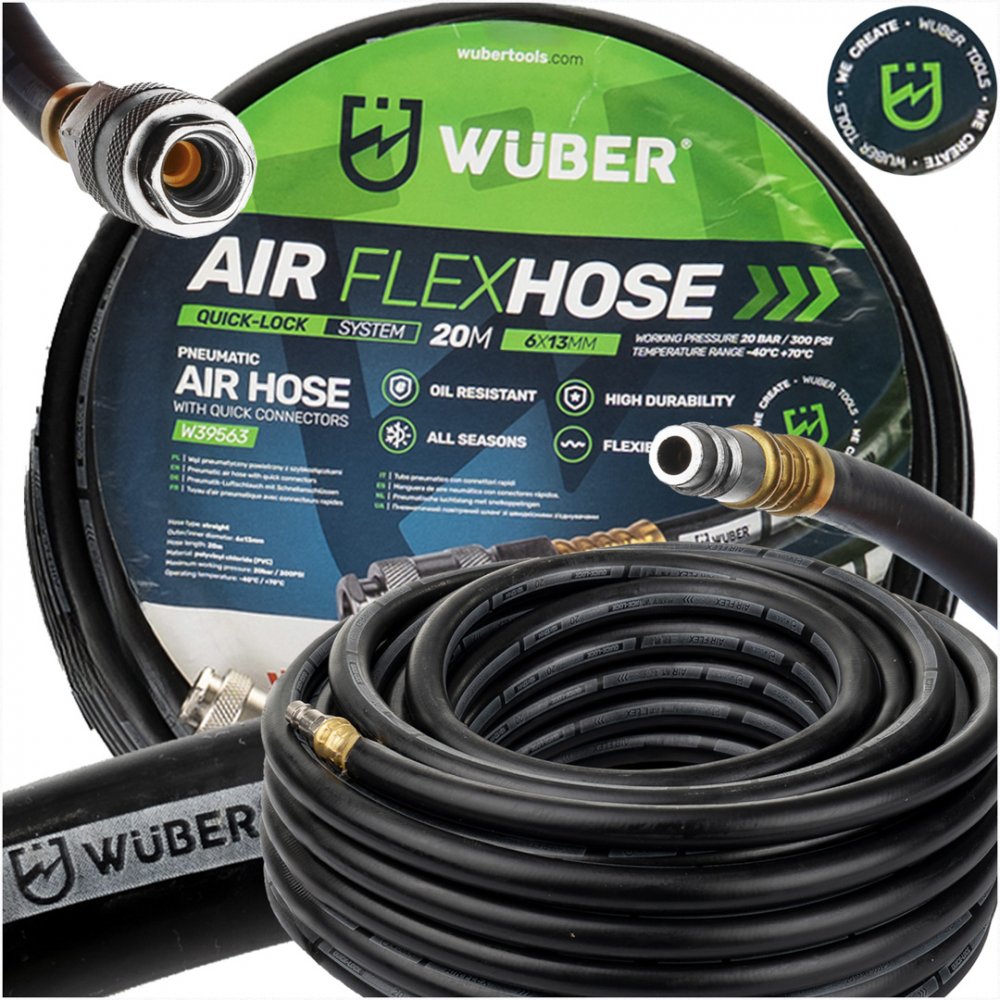 Levně WUBER Pneumatická hadice 6x13mm 20m W39563