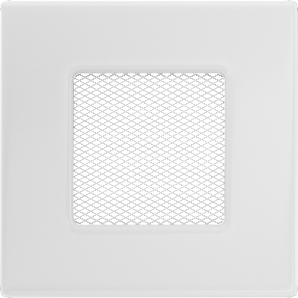 Levně Krbová mřížka 11x11 BASIC bílá