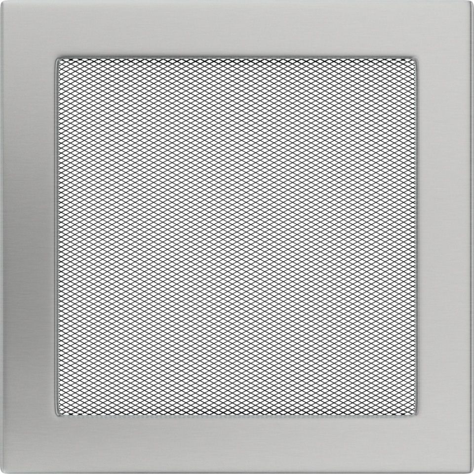Levně Krbová mřížka 22x22 BASIC broušený nerez