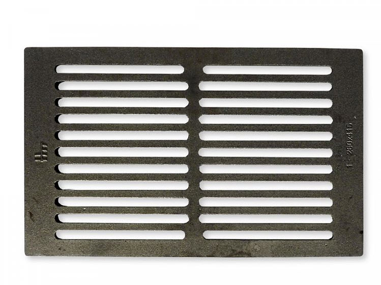 Levně 415x260 mm litinový rošt finský masivní