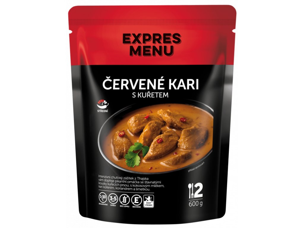 Expres Menu červené kari s kuřetem 2 porce 600g