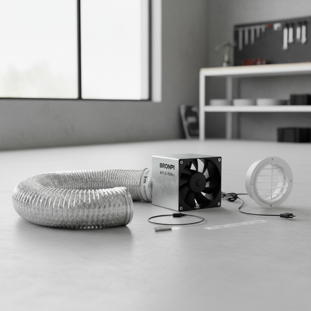 Sada rozvodu vzduchu Bronpi 9 m – pravá (KIT-C-15N-D)