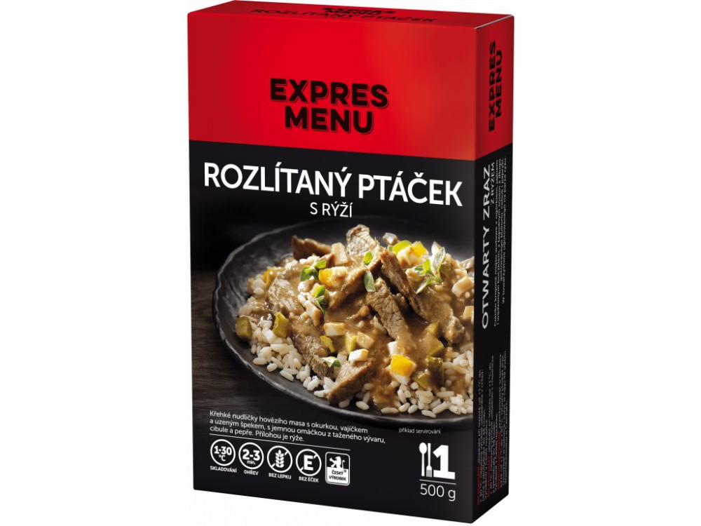 Levně Expres Menu rozlítaný ptáček s rýží 1 porce 500g
