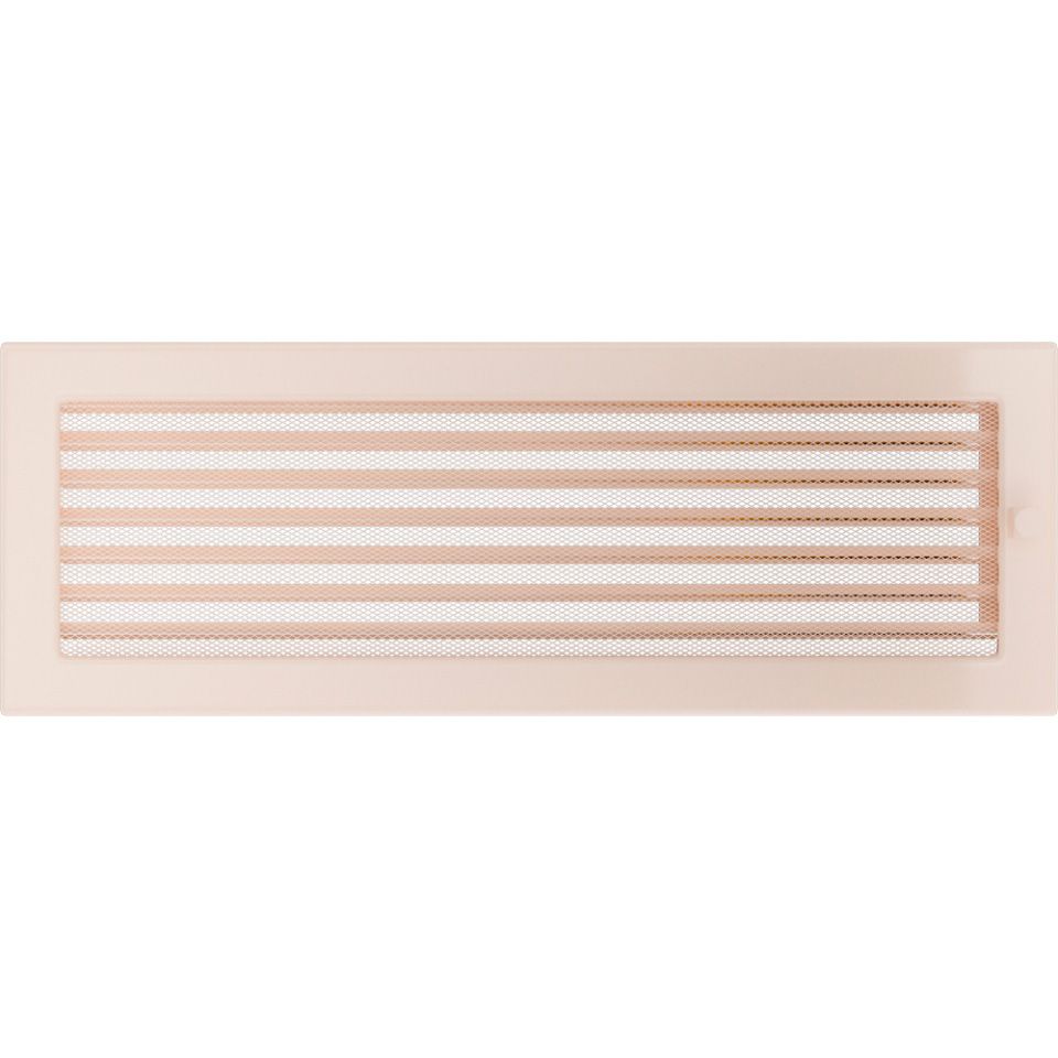 Levně Krbová mřížka 17x49 BASIC krémová s žaluzií