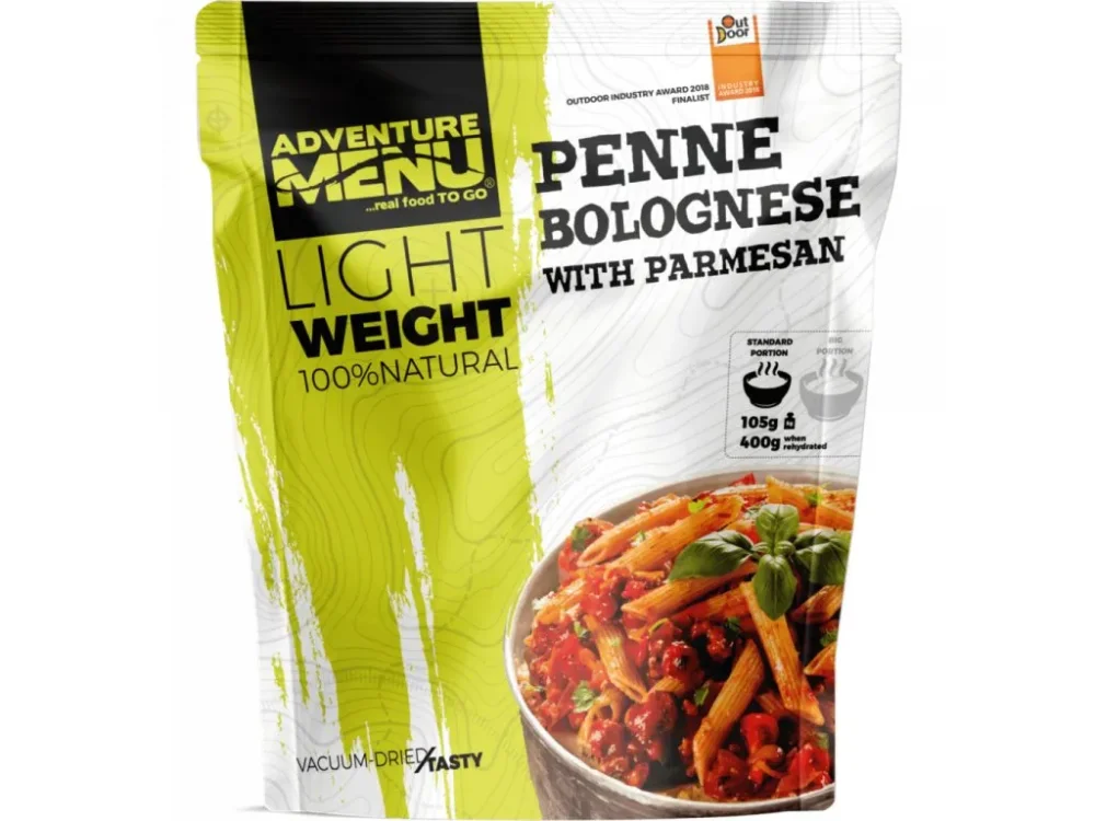 Levně Adventure Menu penne s Boloňskou omáčkou a parmesánem 400g
