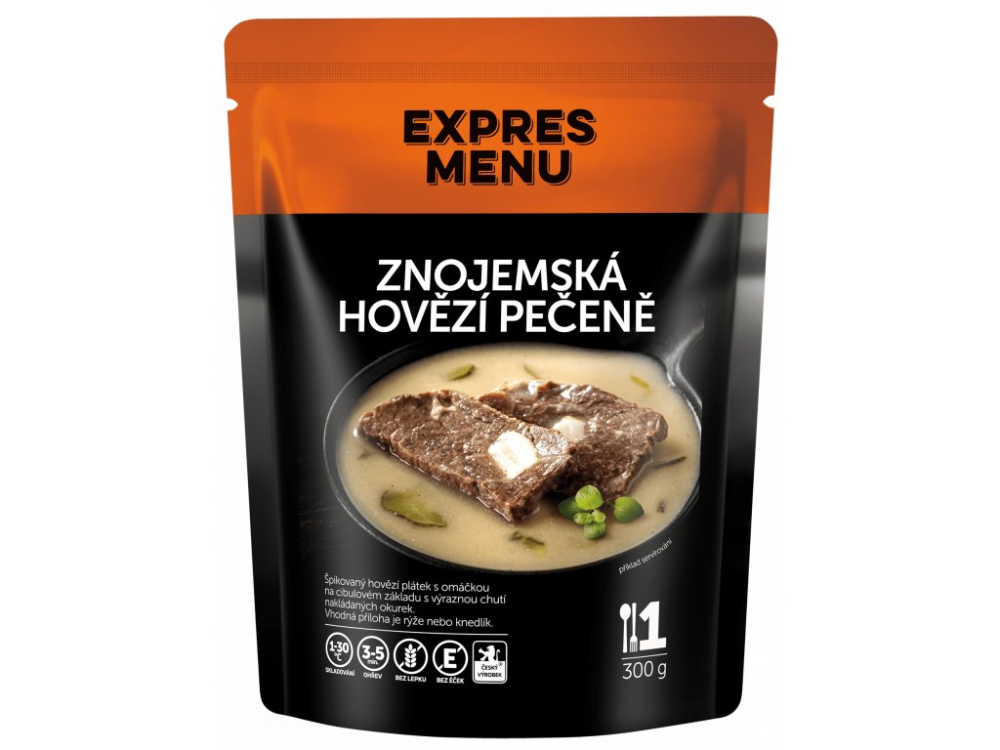 Expres Menu znojemská hovězí pečeně 1 porce 300g