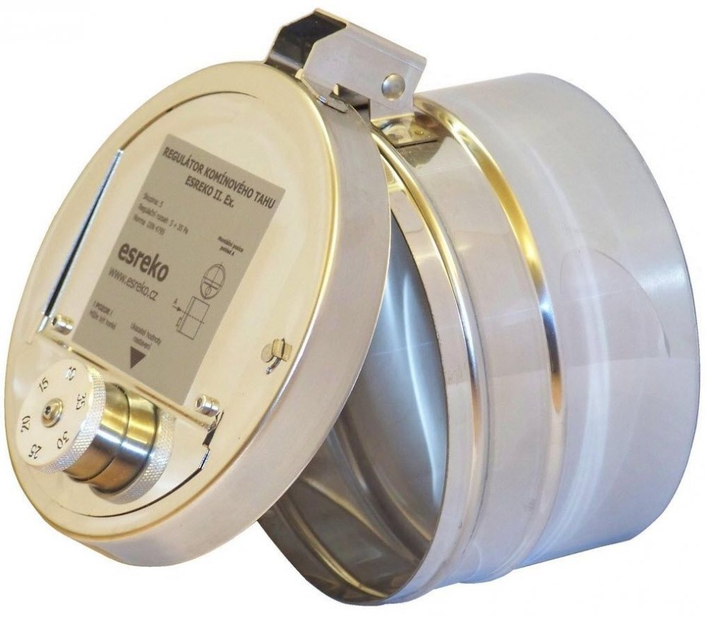 ESREKO II regulátor komínového tahu s protiexplozivní klapkou 150 mm