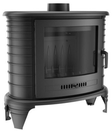 KRATKI krbová kamna KOZA K8 TURBOFAN s ventilátorem - černá