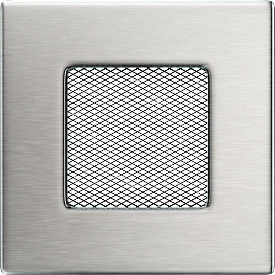 Levně Krbová mřížka 11x11 BASIC broušený nerez
