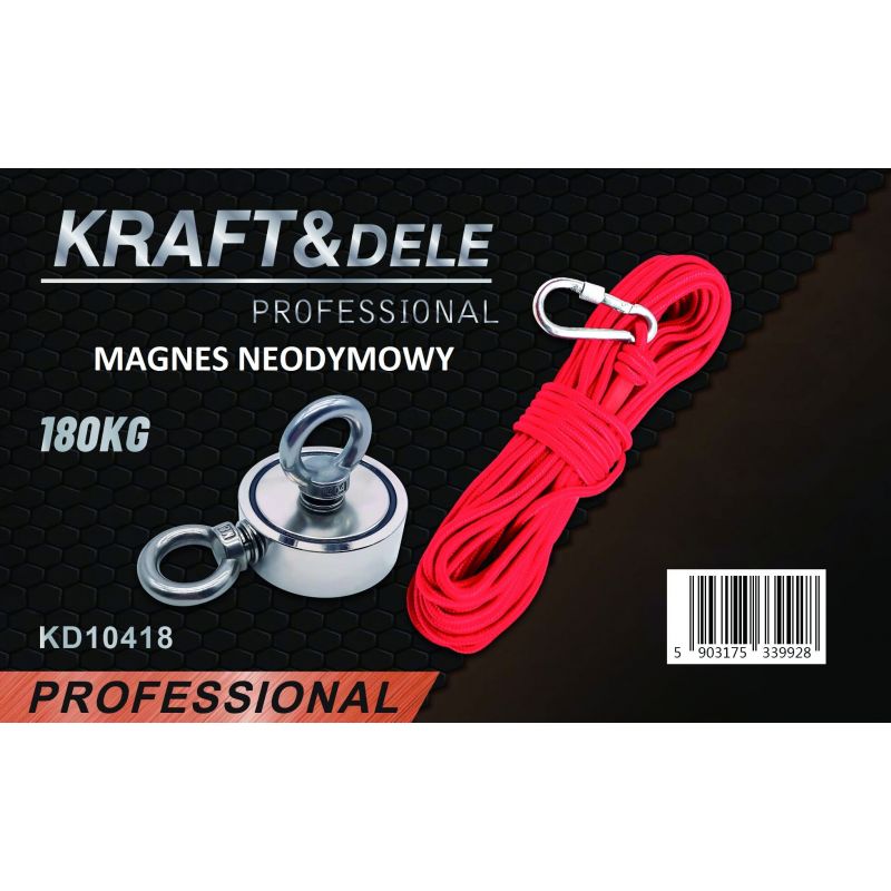 Levně Kraft&Dele KD10418 neodymový magnetický držák 180kg