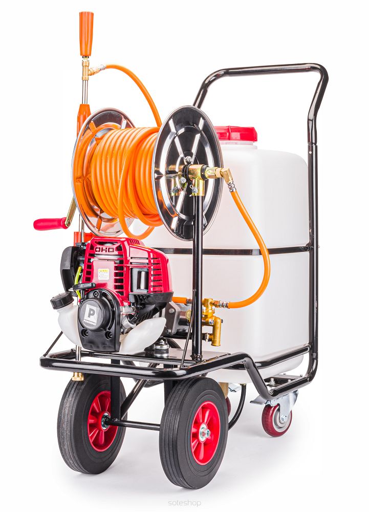 POWERMAT Motorový benzínový postřikovač - rosič 60L 28m PM-OPS-60K