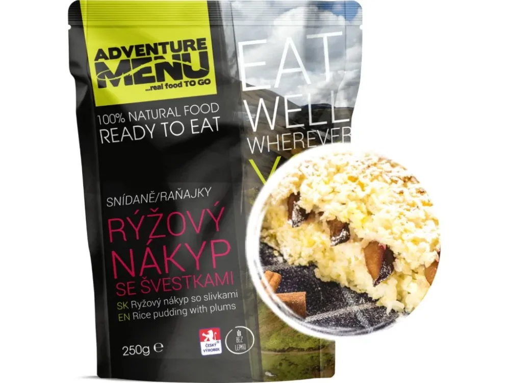 Levně Adventure Menu rýžový nákyp se švestkami 250g