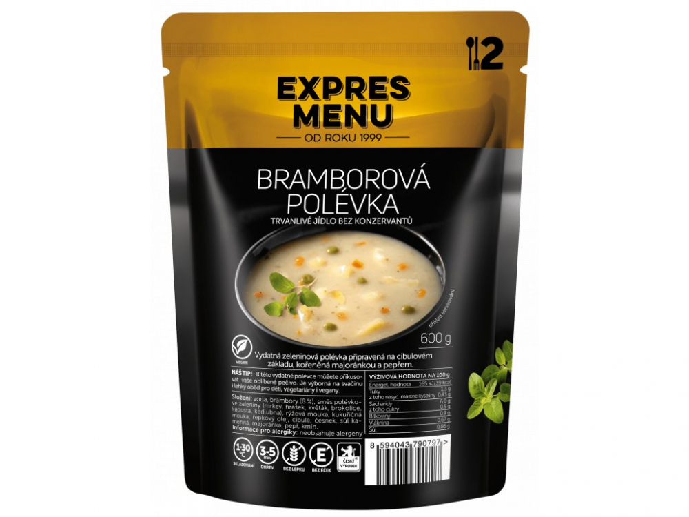 Levně Expres Menu bramborová polévka 2 porce 600g