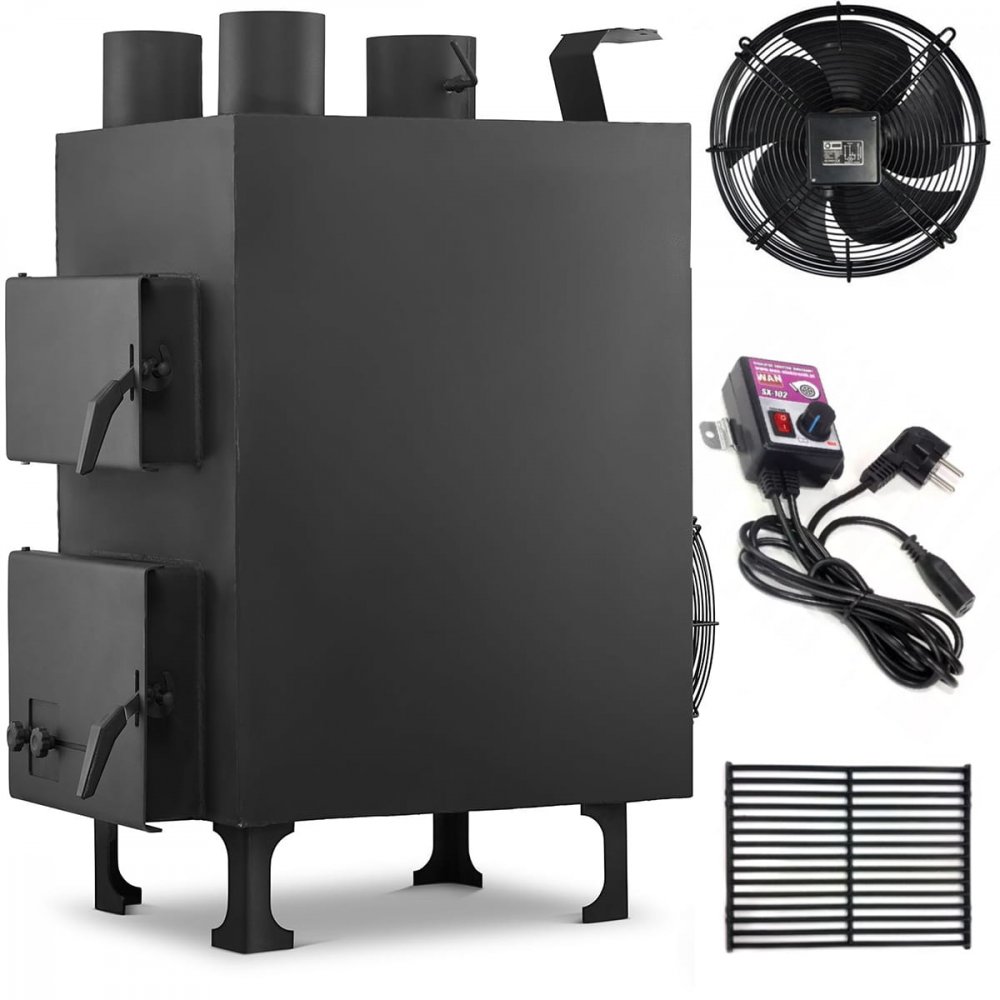 Levně HIGHER horkovzdušná kamna a kotel na tuhá paliva PN2 - 20kW