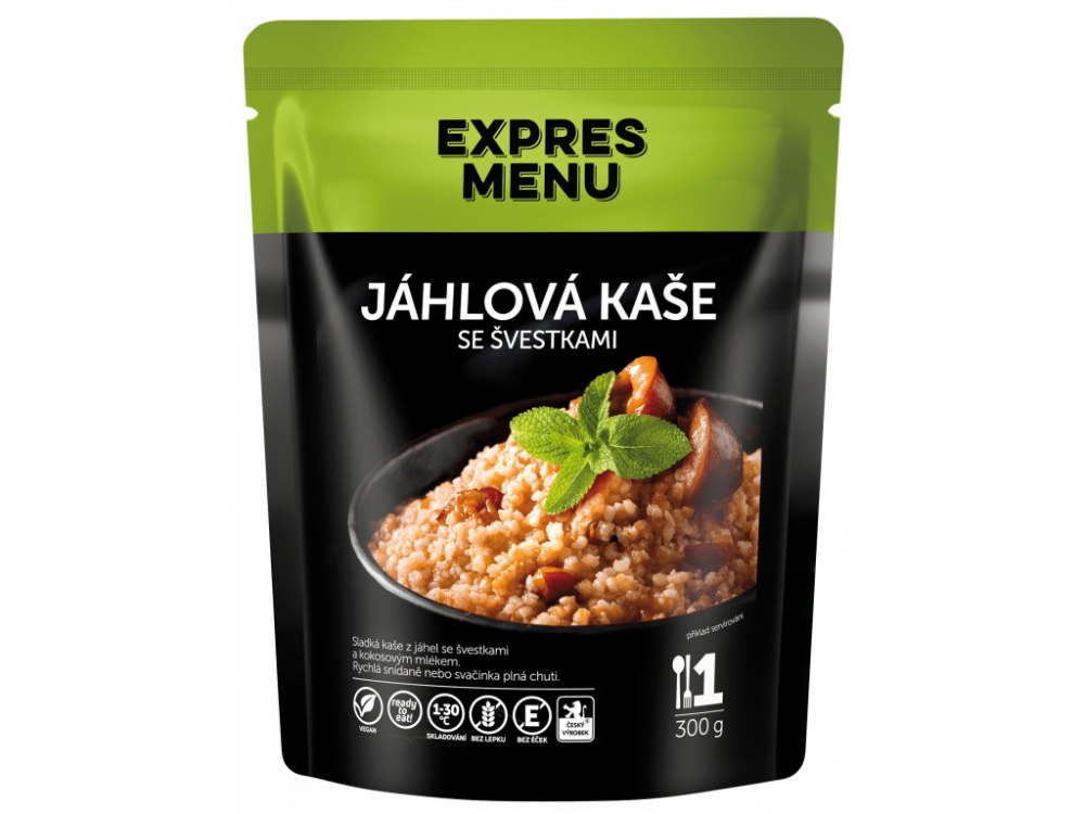 Expres Menu jáhlova kaše se švestkami 1 porce 300g