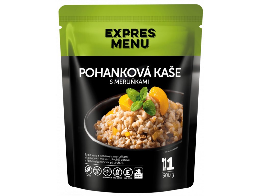 Expres Menu pohanková kaše s meruňkami 1 porce 300g