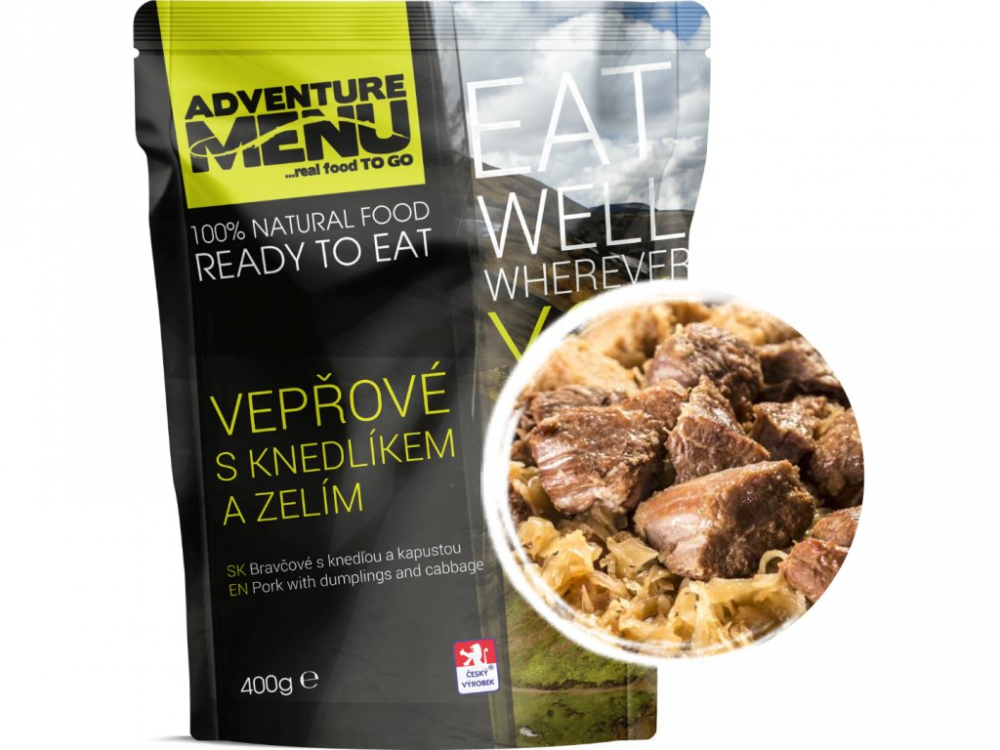Levně Adventure Menu vepřové s knedlíkem a se zelím 400g