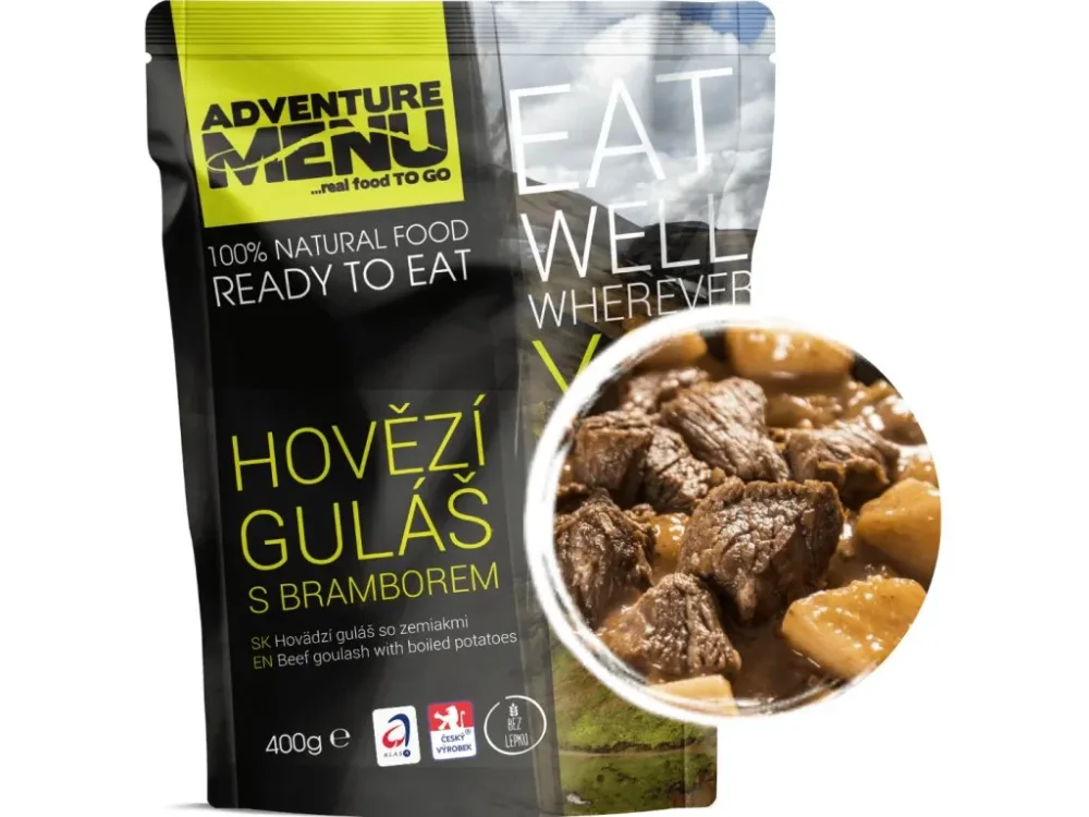 Levně Adventure Menu hovězí guláš s bramborem 400g