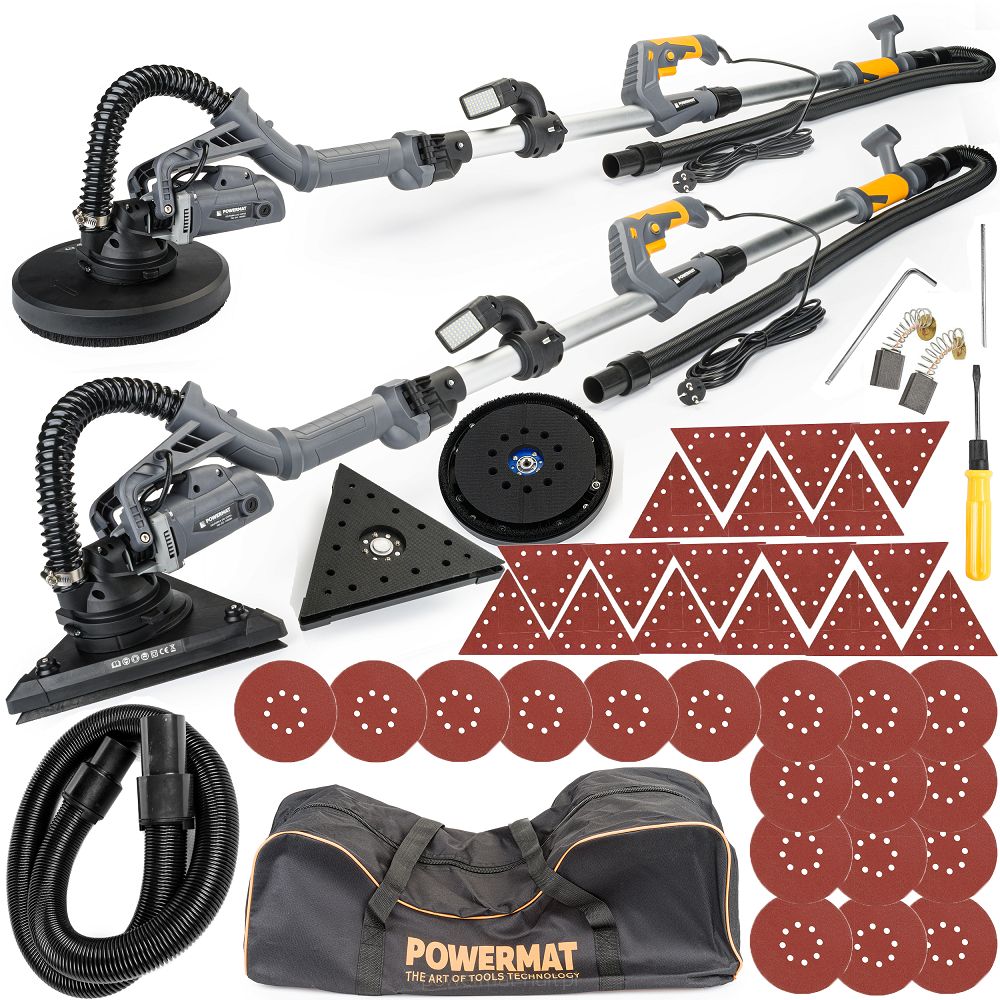Levně POWERMAT Bruska na sádrokarton 2v1 - teleskopická PM-DG-1450DL