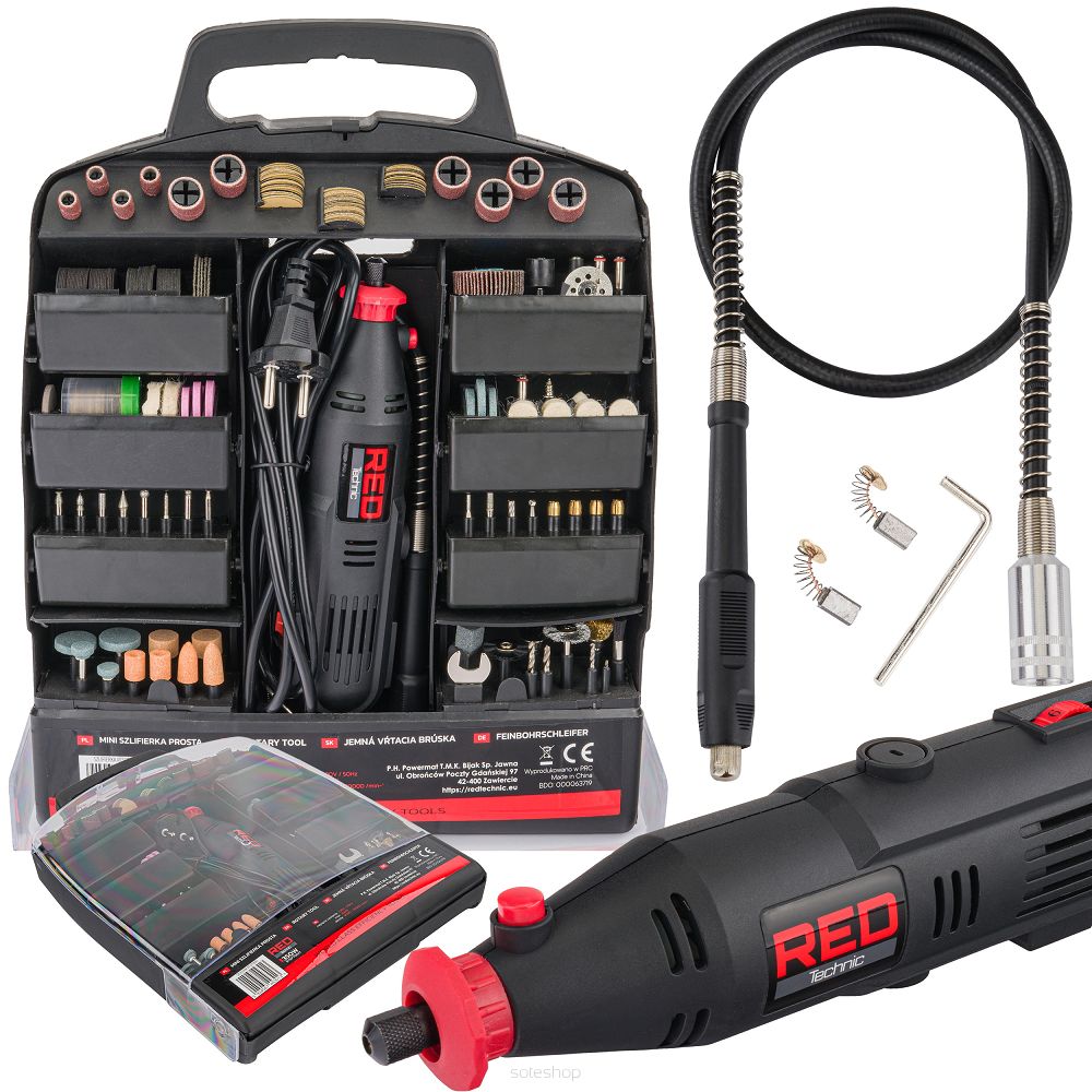 Levně POWERMAT RTSPT0047 Přímá mini bruska 350W s příslušenstvím