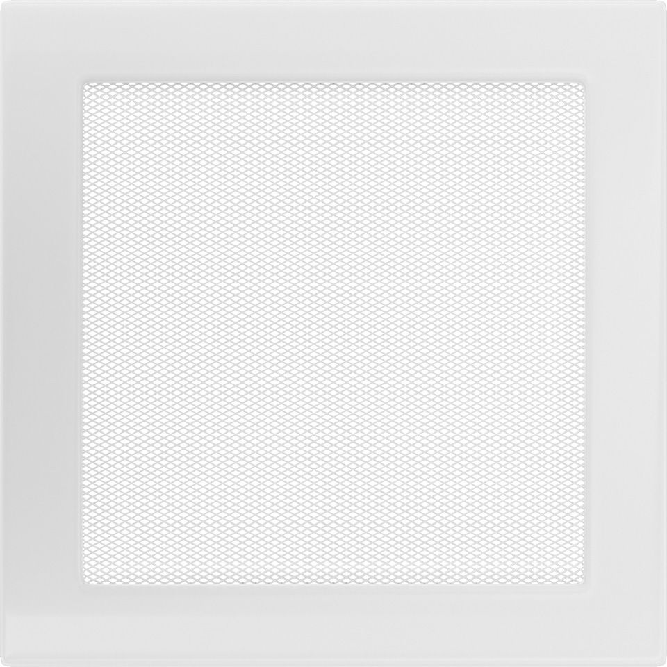 Levně Krbová mřížka 22x22 BASIC bílá