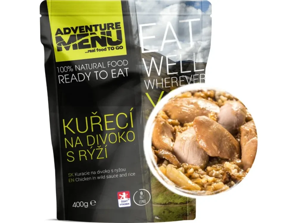 Levně Adventure Menu kuřecí na divoko s rýží 400g