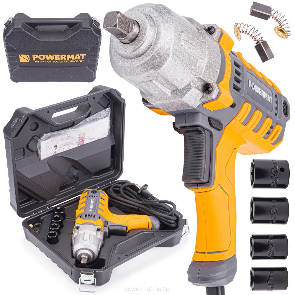 Levně POWERMAT PM-EKU-2100M Elektrický rázový utahovák 800Nm
