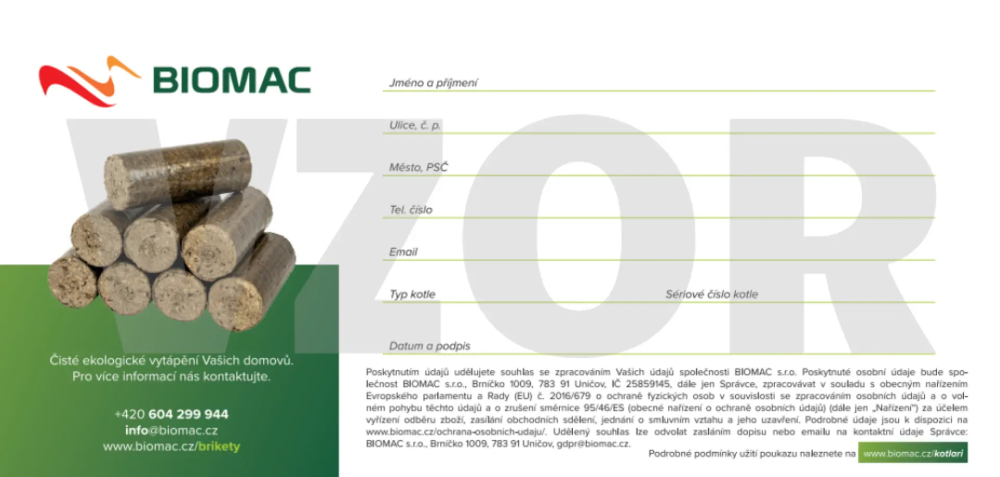 Zadní strana poukazu