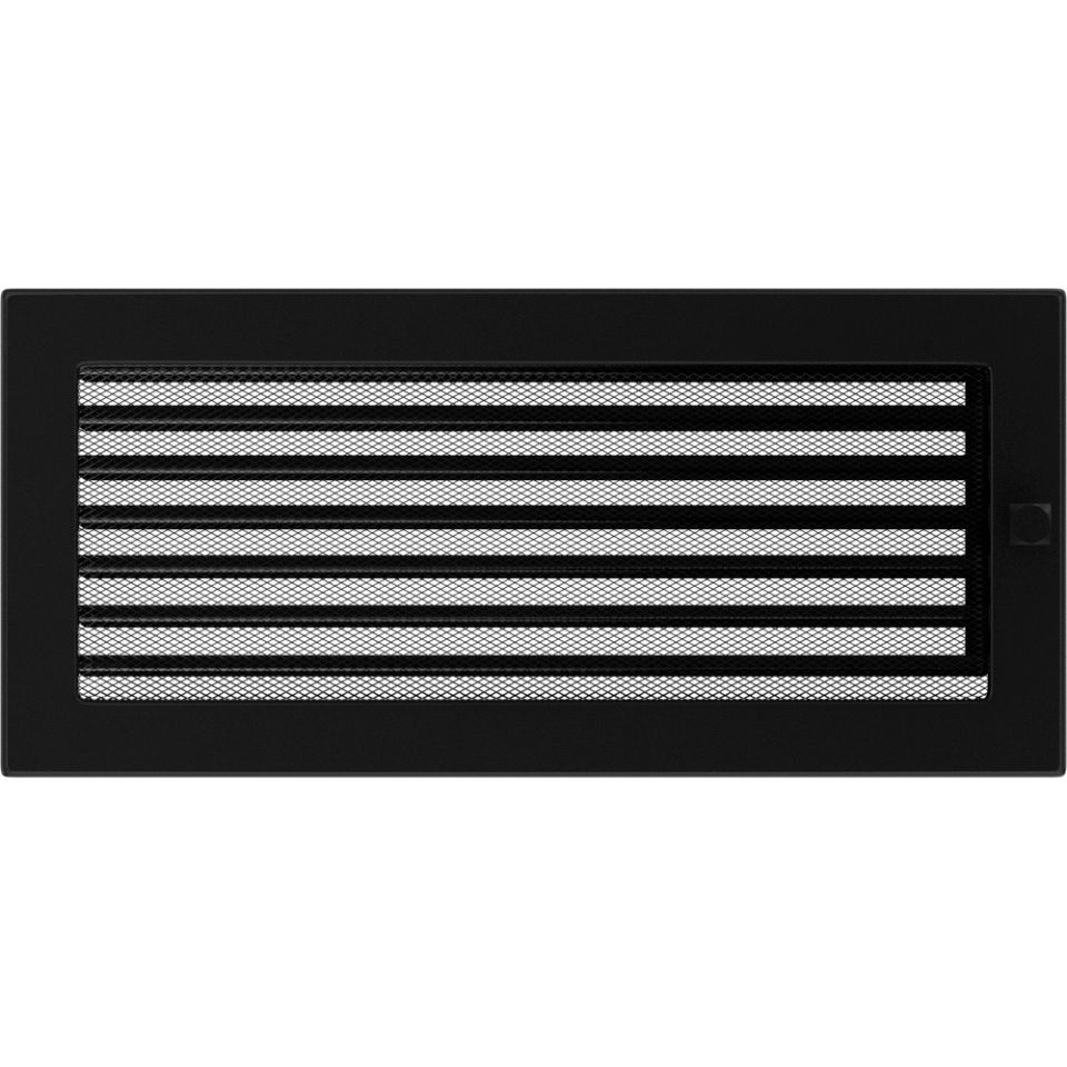 Levně Krbová mřížka 17x37 BASIC černá s žaluzií